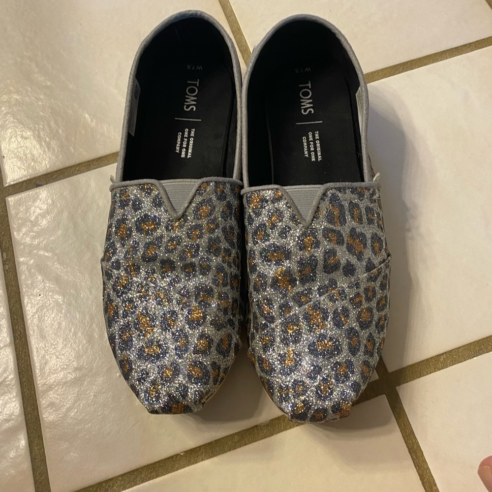 Toms- glitter leopard print